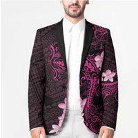 Pink Hawaii Blazer Hammerhead Shark Tattoo Curve Polynesian - Polynesian Pride