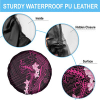 Pink Hawaii Spare Tire Cover Hammerhead Shark Tattoo Curve Polynesian - Polynesian Pride