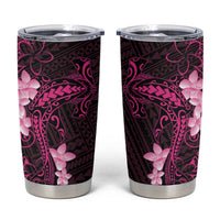 Pink Hawaii Tumbler Cup Hammerhead Shark Tattoo Curve Polynesian - Polynesian Pride