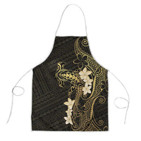 Black and Gold Hawaii Apron Hammerhead Shark Tattoo Curve Polynesian - Polynesian Pride