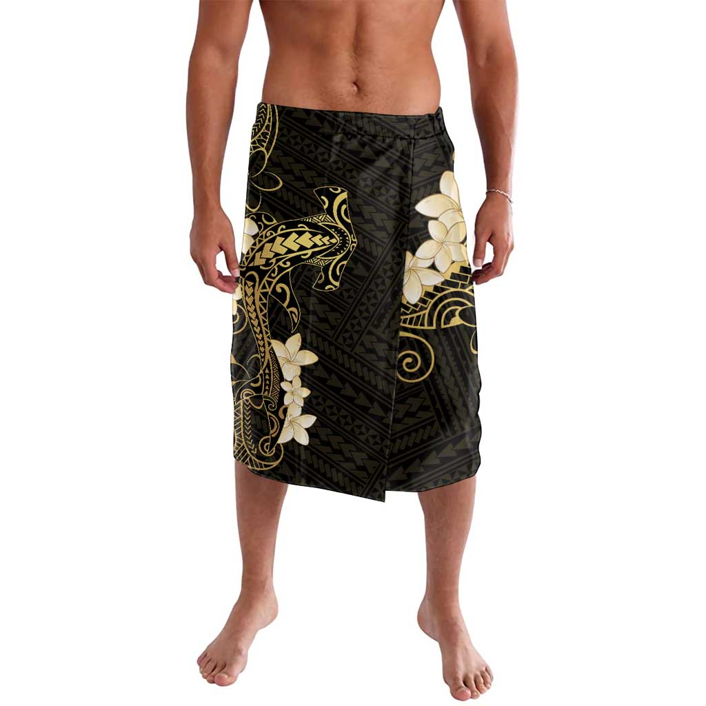 Black and Gold Hawaii Lavalava Hammerhead Shark Tattoo Curve Polynesian - Polynesian Pride