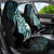 Proud Aotearoa Car Seat Cover Maori Silver Fern Mix Paua Shell Pattern