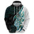 Proud Aotearoa Hoodie Maori Silver Fern Mix Paua Shell Pattern