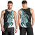 Proud Aotearoa Men Tank Top Maori Silver Fern Mix Paua Shell Pattern