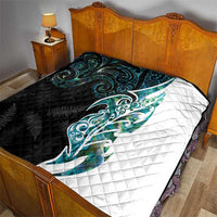 Proud Aotearoa Quilt Maori Silver Fern Mix Paua Shell Pattern LT14 - Polynesian Pride