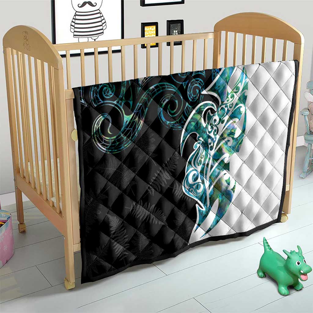 Proud Aotearoa Quilt Maori Silver Fern Mix Paua Shell Pattern LT14 - Polynesian Pride