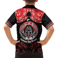 Aotearoa Toitu Te Tiriti Family Matching Puletasi and Hawaiian Shirt Haka Tiki Honour The Treaty LT14 - Polynesian Pride