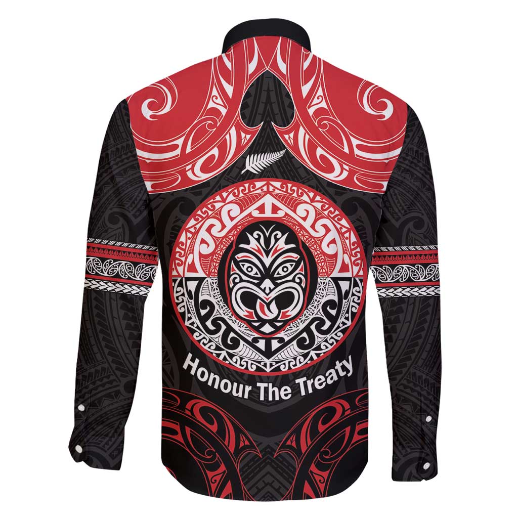 Aotearoa Toitu Te Tiriti Family Matching Short Sleeve Bodycon Dress and Hawaiian Shirt Haka Tiki Honour The Treaty LT14 - Polynesian Pride