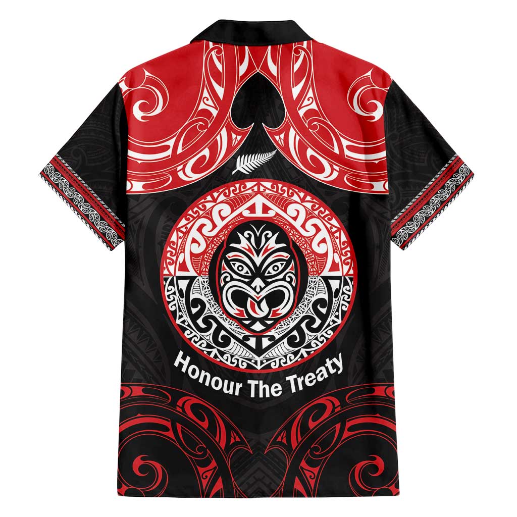 Aotearoa Toitu Te Tiriti Family Matching Tank Maxi Dress and Hawaiian Shirt Haka Tiki Honour The Treaty LT14 - Polynesian Pride