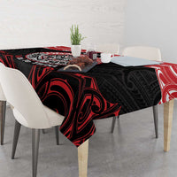 Aotearoa Toitu Te Tiriti Tablecloth Haka Tiki Honour The Treaty LT14 - Polynesian Pride