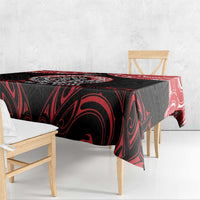 Aotearoa Toitu Te Tiriti Tablecloth Haka Tiki Honour The Treaty LT14 - Polynesian Pride