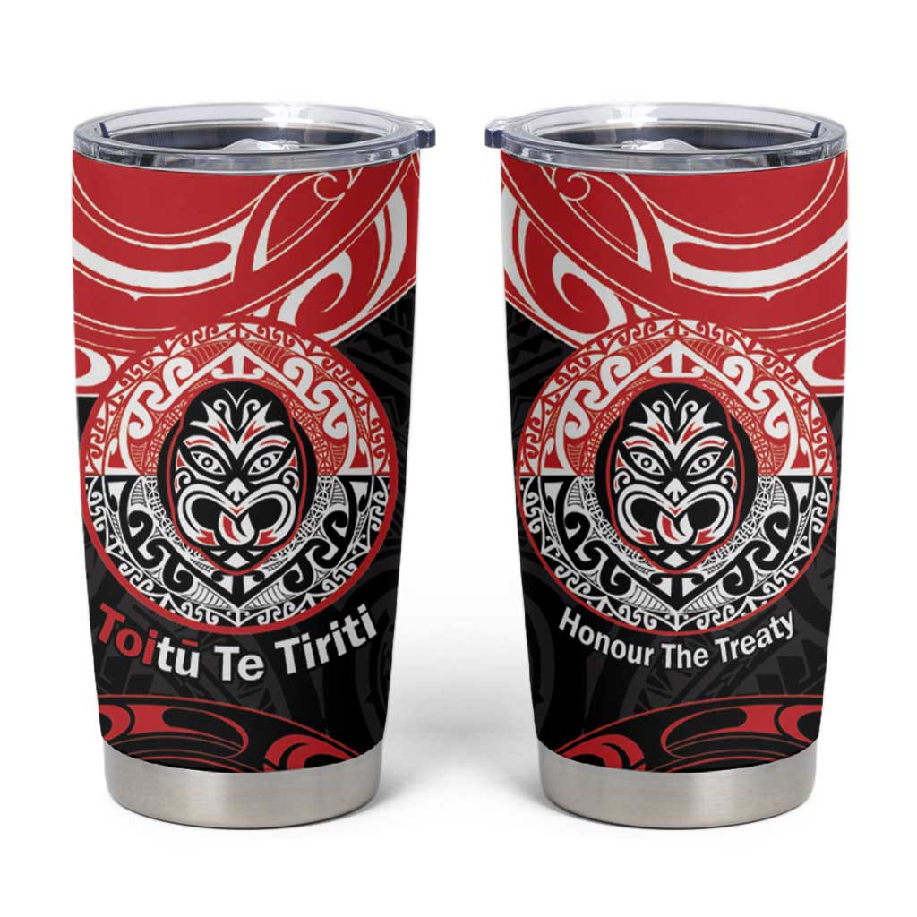 Aotearoa Toitu Te Tiriti Tumbler Cup Haka Tiki Honour The Treaty