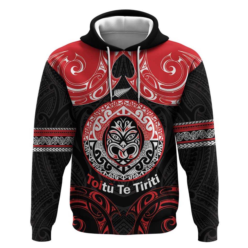 Aotearoa Toitu Te Tiriti Zip Hoodie Haka Tiki Honour The Treaty