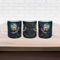Personalized New Zealand Darts Beer Ceramic Mug Paua Shell Aotearoa Maori Tattoo LT14 - Polynesian Pride