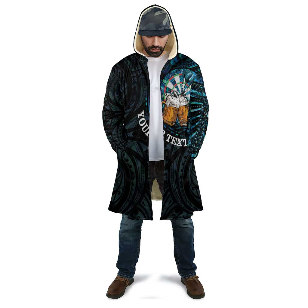 Personalized New Zealand Darts Beer Cloak Paua Shell Aotearoa Maori Tattoo - Polynesian Pride