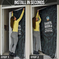 New Zealand Darts Beer Door Cover Paua Shell Aotearoa Maori Tattoo - Polynesian Pride