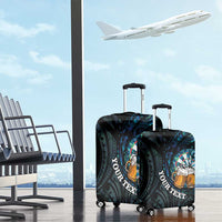 Personalized New Zealand Darts Beer Luggage Cover Paua Shell Aotearoa Maori Tattoo LT14 - Polynesian Pride