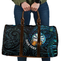 Personalized New Zealand Darts Beer Travel Bag Paua Shell Aotearoa Maori Tattoo - Polynesian Pride