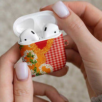 Prince Kuhio Aloha Hawaii AirPods Case Plumeria Ilima Lei Palaka Motifs LT14 - Polynesian Pride