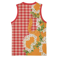 Prince Kuhio Aloha Hawaii Basketball Jersey Plumeria Ilima Lei Palaka Motifs LT14 - Polynesian Pride