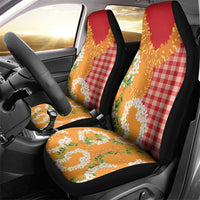 Prince Kuhio Aloha Hawaii Car Seat Cover Plumeria Ilima Lei Palaka Motifs LT14 - Polynesian Pride