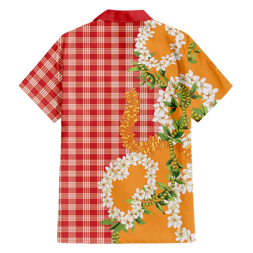 Prince Kuhio Aloha Hawaii Family Matching Tank Maxi Dress and Hawaiian Shirt Plumeria Ilima Lei Palaka Motifs LT14 - Polynesian Pride