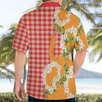 Prince Kuhio Aloha Hawaii Hawaiian Shirt Plumeria Ilima Lei Palaka Motifs