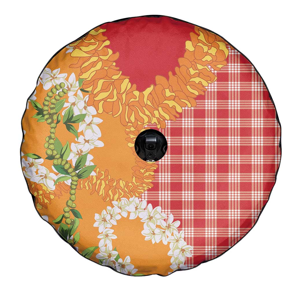 Prince Kuhio Aloha Hawaii Spare Tire Cover Plumeria Ilima Lei Palaka Motifs LT14 - Polynesian Pride