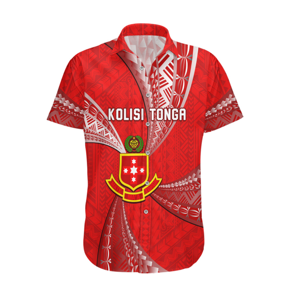 Personalised Tonga College Alete Hawaiian Shirt Kolisi Tonga Ngatu Pattern LT14 Red - Polynesian Pride