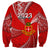 Personalised Tonga College Alete Sweatshirt Class Of Year Kolisi Tonga Ngatu Pattern LT14 - Polynesian Pride