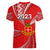 Personalised Tonga College Alete Women V Neck T Shirt Class Of Year Kolisi Tonga Ngatu Pattern LT14 - Polynesian Pride