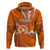 Custom Tonga Tailulu College Hoodie Tongan Ngatu Pattern LT14 Pullover Hoodie Orange - Polynesian Pride