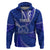 Custom Tonga Tupou College Hoodie Tongan Ngatu Pattern LT14 Pullover Hoodie Blue - Polynesian Pride