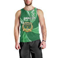 Personalised Tonga Saineha High School Men Tank Top Tongan Ngatu Pattern LT14 - Polynesian Pride