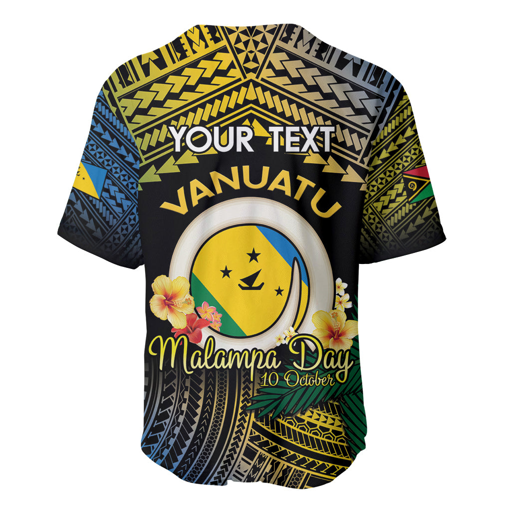 Personalised Malampa Day Baseball Jersey Vanuatu Provinces Polynesian Pattern LT14 - Polynesian Pride