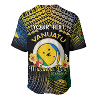 Personalised Malampa Day Baseball Jersey Vanuatu Provinces Polynesian Pattern LT14 - Polynesian Pride