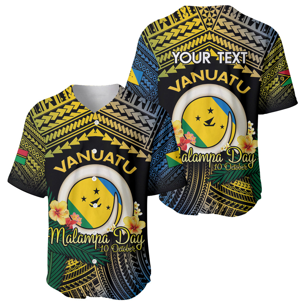 Personalised Malampa Day Baseball Jersey Vanuatu Provinces Polynesian Pattern LT14 - Polynesian Pride