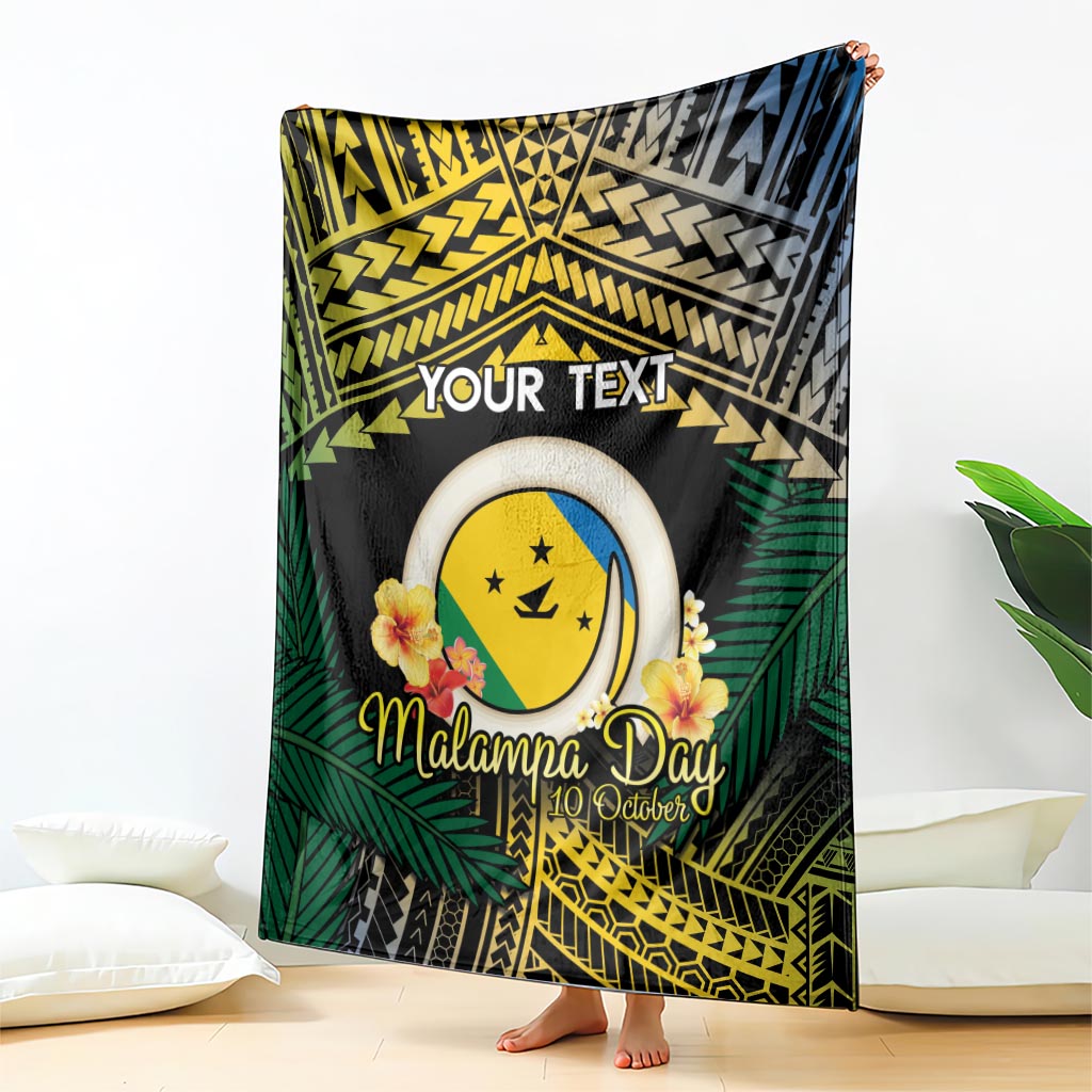 Personalised Malampa Day Blanket Vanuatu Provinces Polynesian Pattern LT14 - Polynesian Pride