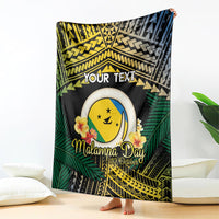 Personalised Malampa Day Blanket Vanuatu Provinces Polynesian Pattern LT14 - Polynesian Pride