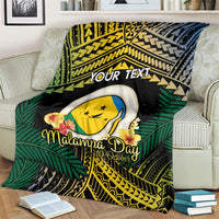 Personalised Malampa Day Blanket Vanuatu Provinces Polynesian Pattern LT14 - Polynesian Pride