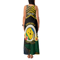 Personalised Malampa Day Family Matching Tank Maxi Dress and Hawaiian Shirt Vanuatu Provinces Polynesian Pattern LT14 - Polynesian Pride