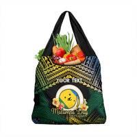 Personalised Malampa Day Grocery Bag Vanuatu Provinces Polynesian Pattern LT14 1-pack One Size Black - Polynesian Pride