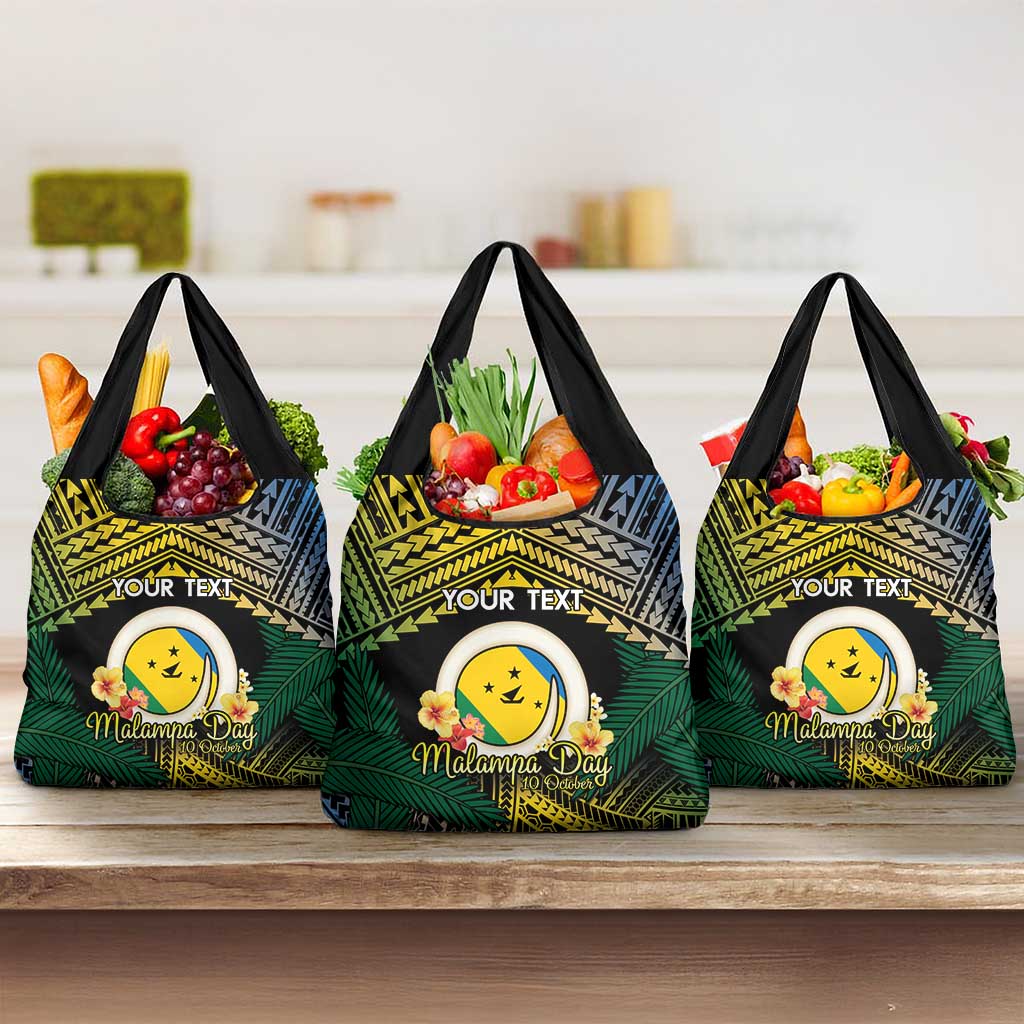 Personalised Malampa Day Grocery Bag Vanuatu Provinces Polynesian Pattern LT14 3-pack One Size Black - Polynesian Pride