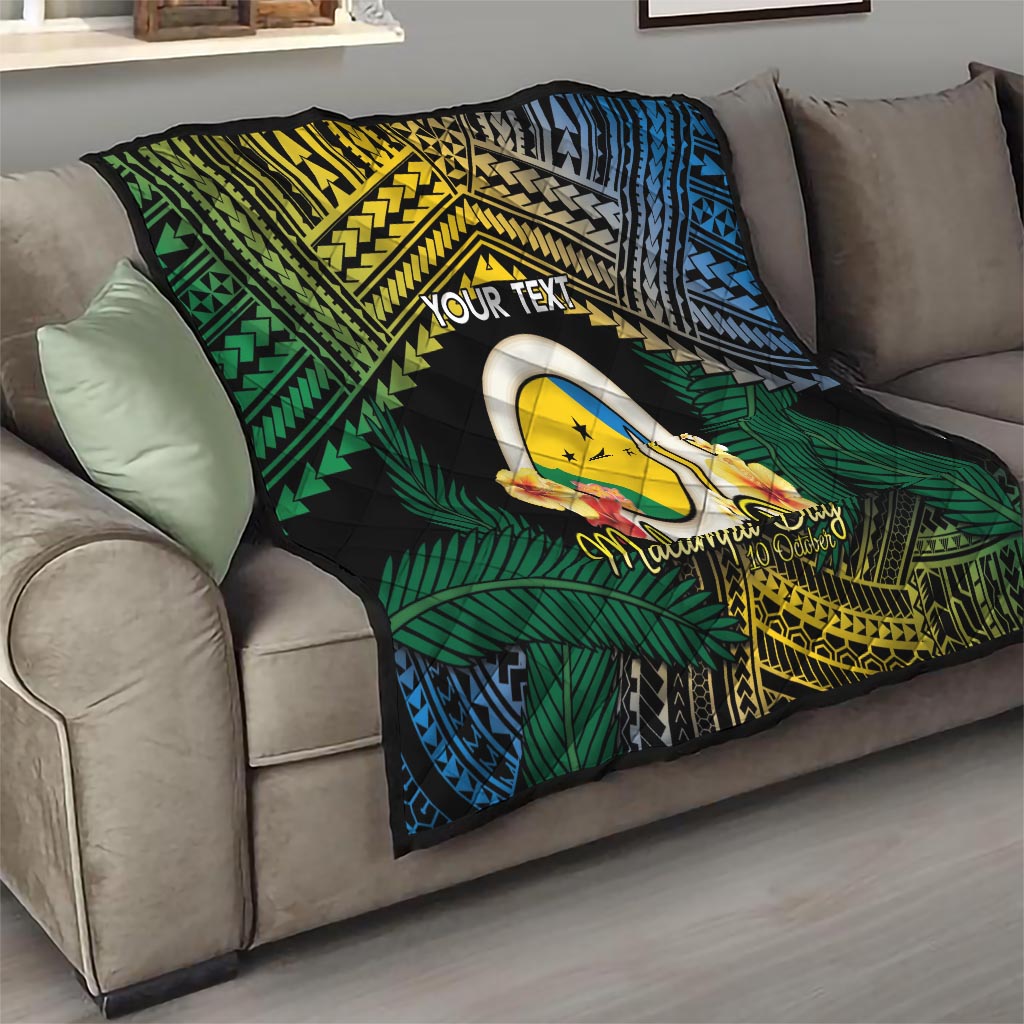 Personalised Malampa Day Quilt Vanuatu Provinces Polynesian Pattern LT14 - Polynesian Pride
