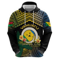 Personalised Malampa Day Zip Hoodie Vanuatu Provinces Polynesian Pattern