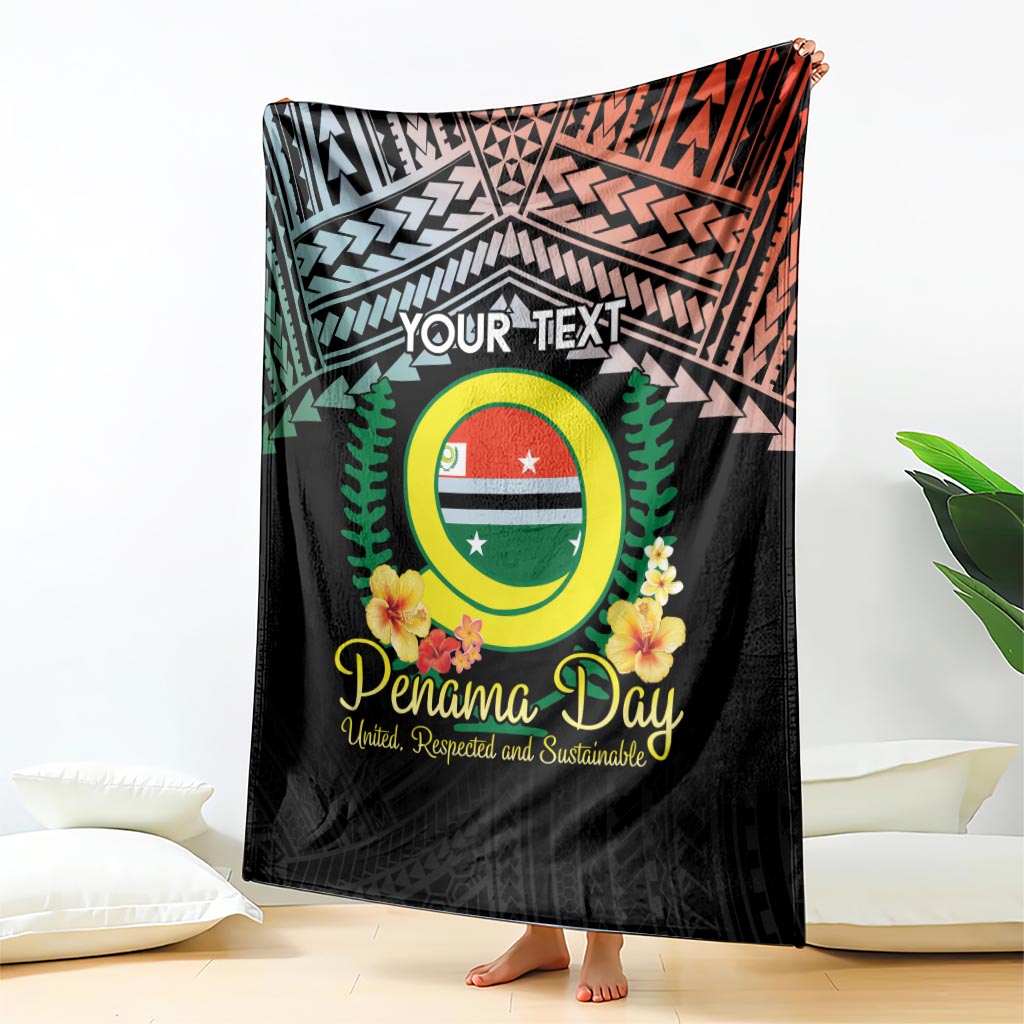 Personalised Penama Day Blanket Vanuatu Provinces Polynesian Pattern LT14 - Polynesian Pride