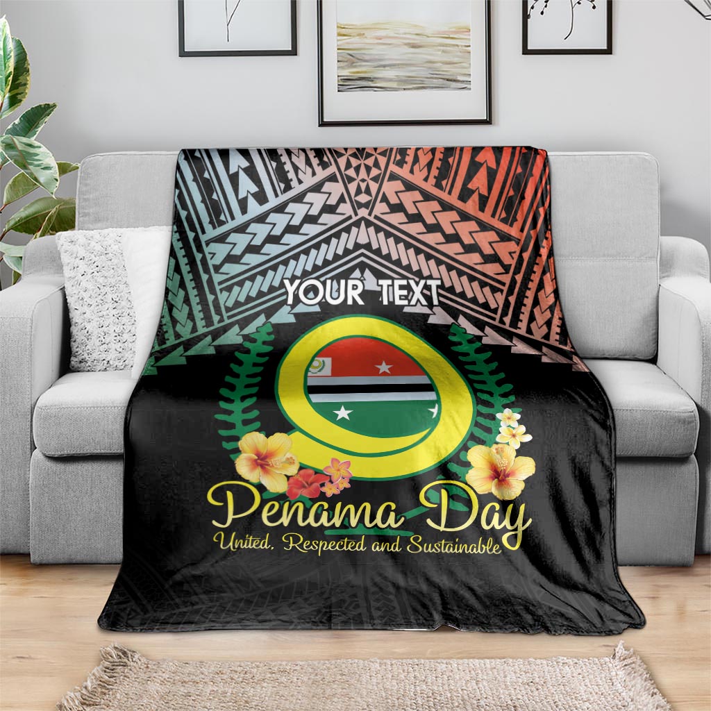 Personalised Penama Day Blanket Vanuatu Provinces Polynesian Pattern LT14 - Polynesian Pride