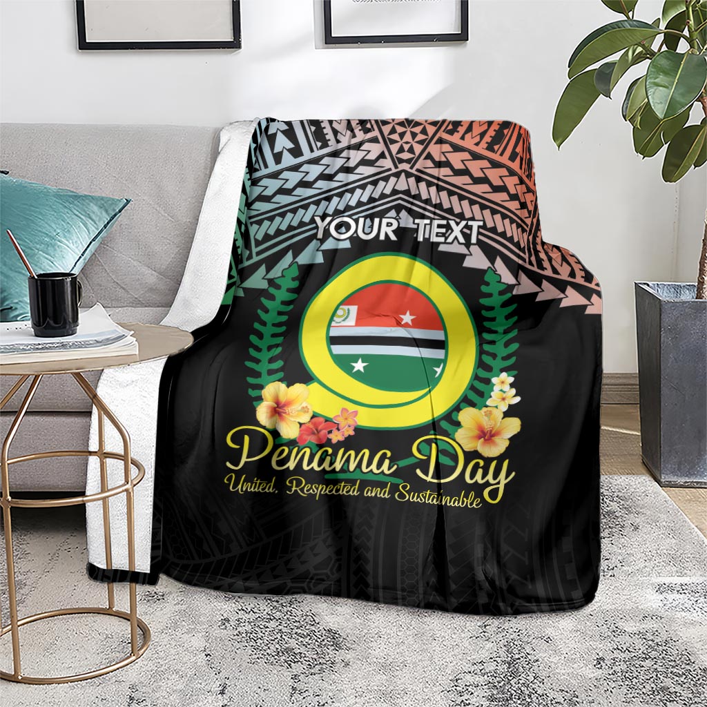 Personalised Penama Day Blanket Vanuatu Provinces Polynesian Pattern LT14 - Polynesian Pride
