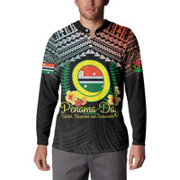 Personalised Penama Day Button Sweatshirt Vanuatu Provinces Polynesian Pattern LT14 - Polynesian Pride