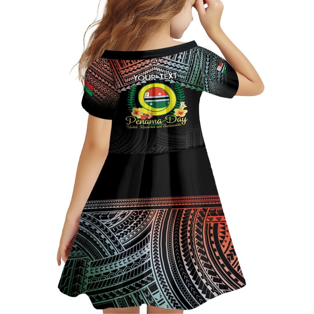 Personalised Penama Day Family Matching Long Sleeve Bodycon Dress and Hawaiian Shirt Vanuatu Provinces Polynesian Pattern LT14 - Polynesian Pride